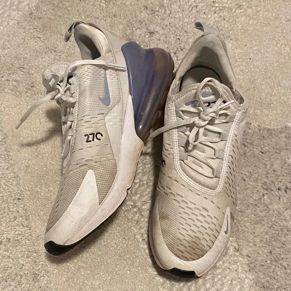 NOT FOR SALE Nike Air Max 270 Cream and Purple Women’s Sneakers - Picture 3 of 12